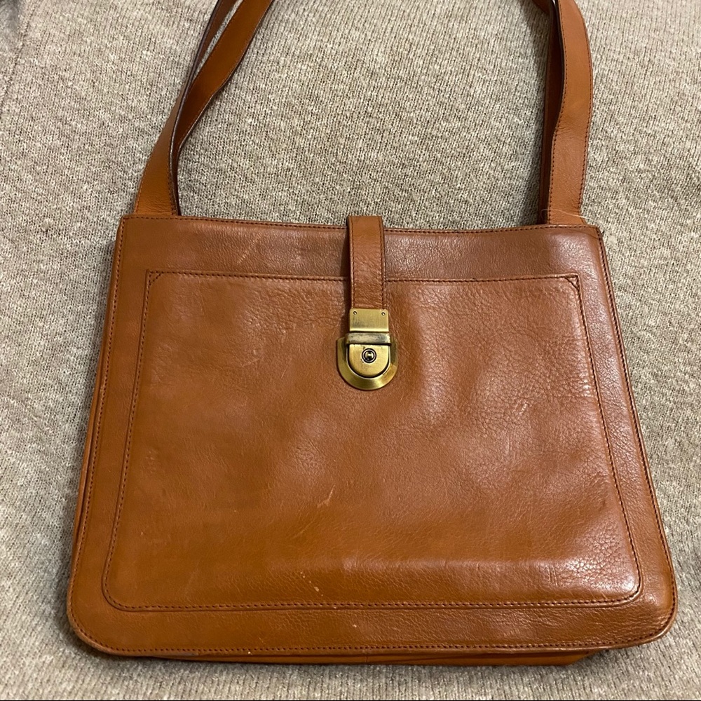 ✴️ 👜 RARE Vintage ECHO Brown Leather Bag